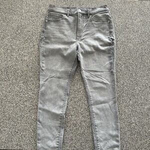 Express Jeans Women's‎ 8 Short Skinny High Rise Grey Stretch Denim